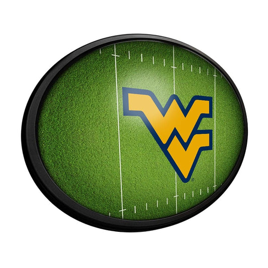 West Virginia Mountaineers: On the 50 - Oval Slimline Lighted Wall Sign - The Fan-Brand