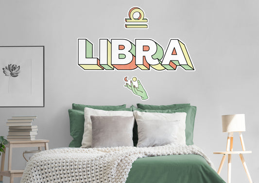 Zodiac: Libra         - Officially Licensed Big Moods Removable     Adhesive Decal