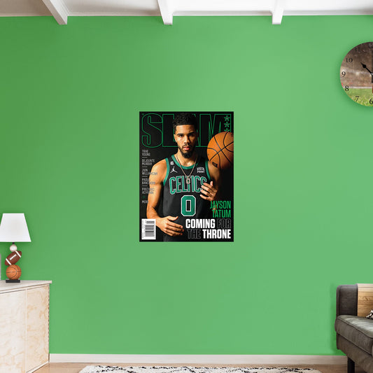 Boston Celtics: Jayson Tatum SLAM Magazine 241 Cover Poster - Officially Licensed NBA Removable Adhesive Decal