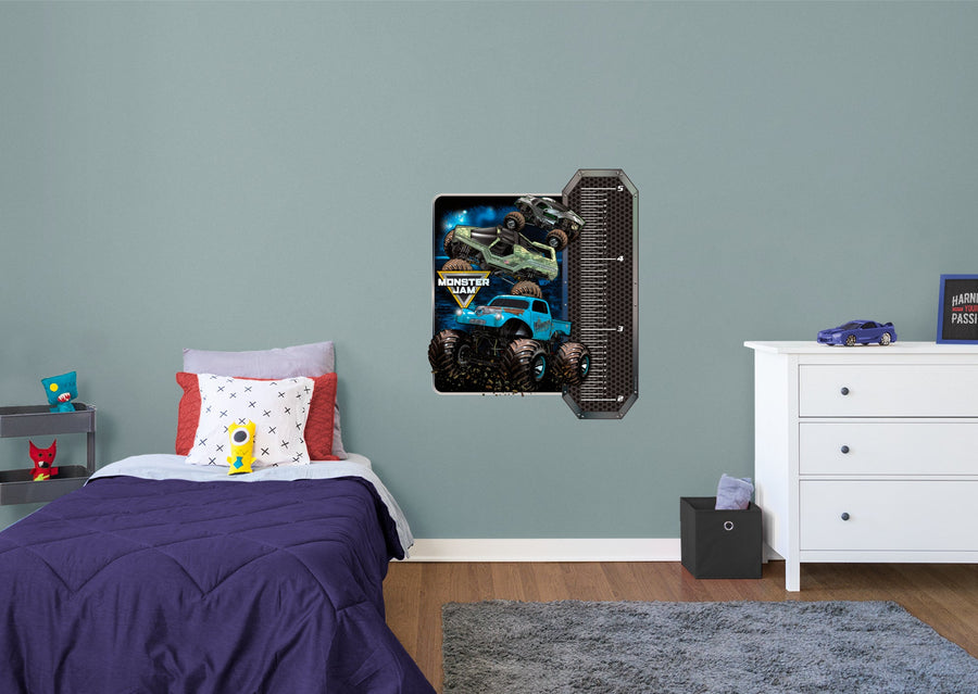 Monster Jam - Growth Chart - Official Monster Jam - Reusable Vinyl Wall Decal #2