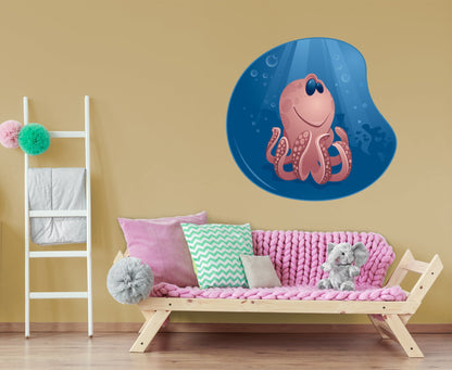 Nursery:  Octopus Icon        -   Removable Wall   Adhesive Decal