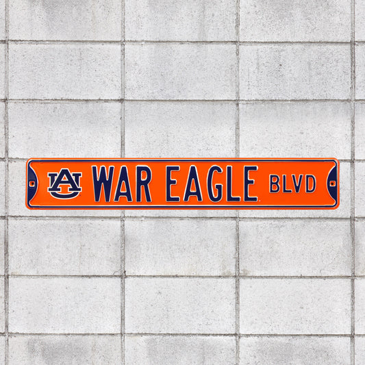 Auburn Tigers: War Eagle Boulevard - Officially Licensed Metal Street Sign