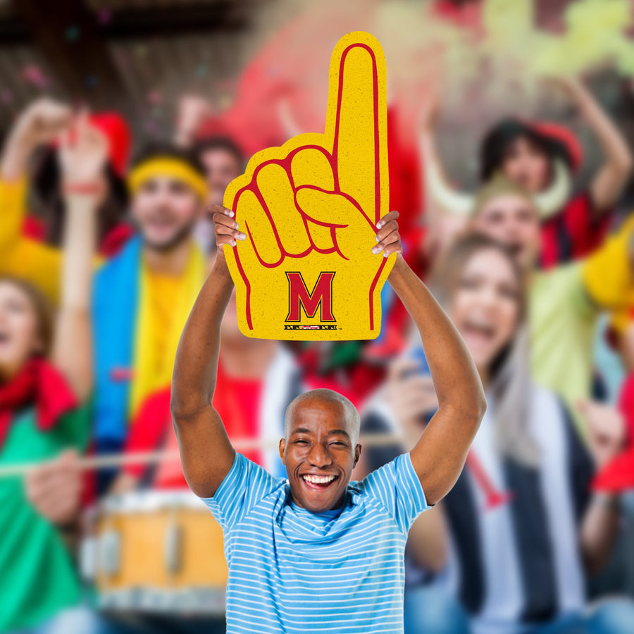 Foam Finger - Big Head - Official NCAA - Maryland Terrapins - Foam Core Cutout