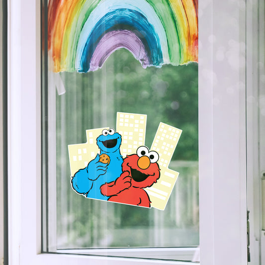 Group 3 Window Cling        - Officially Licensed Sesame Street Removable Window   Static Decal