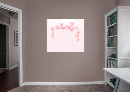 Valentine's Day:  Pink Love Erase        -   Removable     Adhesive Decal