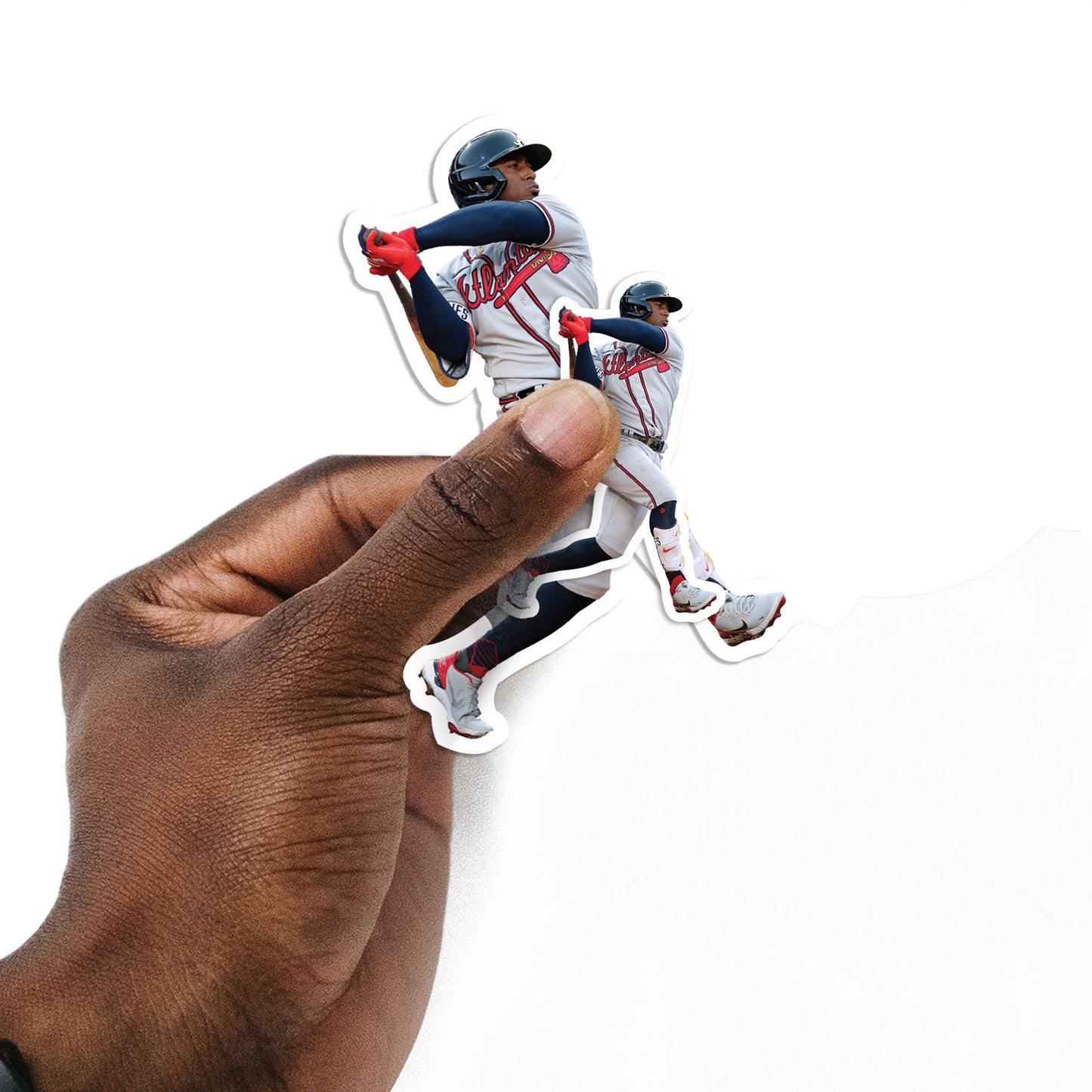 Atlanta Braves: Ozzie Albies  Player Minis        - Officially Licensed MLB Removable     Adhesive Decal