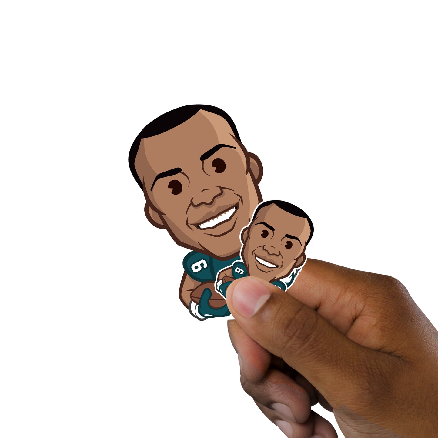 Philadelphia Eagles: DeVonta Smith  Emoji Minis        - Officially Licensed NFLPA Removable     Adhesive Decal
