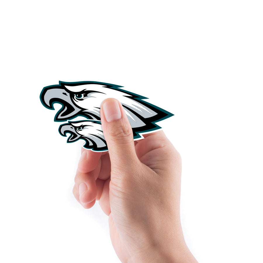 Philadelphia Eagles - 5 Logo Minis (Mixed Sizes) - Official NFL - Reusable Vinyl Decals