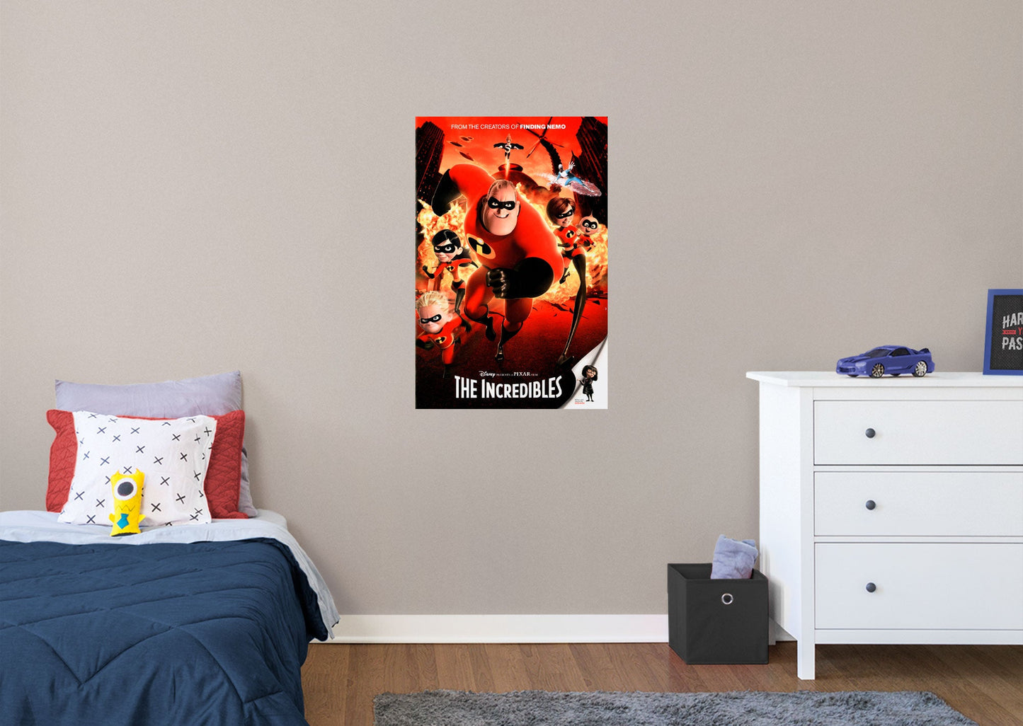 The Incredibles:  Movie Poster Mural        - Officially Licensed Disney Removable Wall   Adhesive Decal