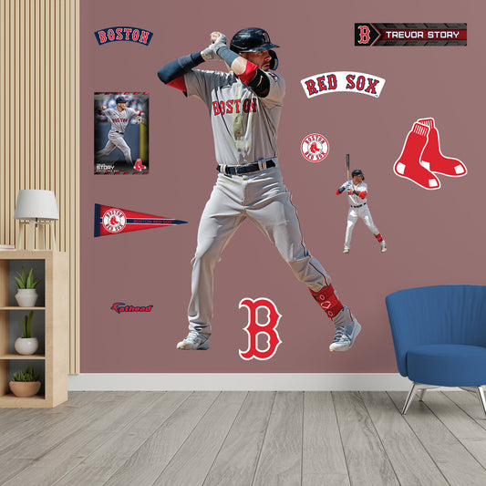 Boston Red Sox: Trevor Story 2022        - Officially Licensed MLB Removable     Adhesive Decal