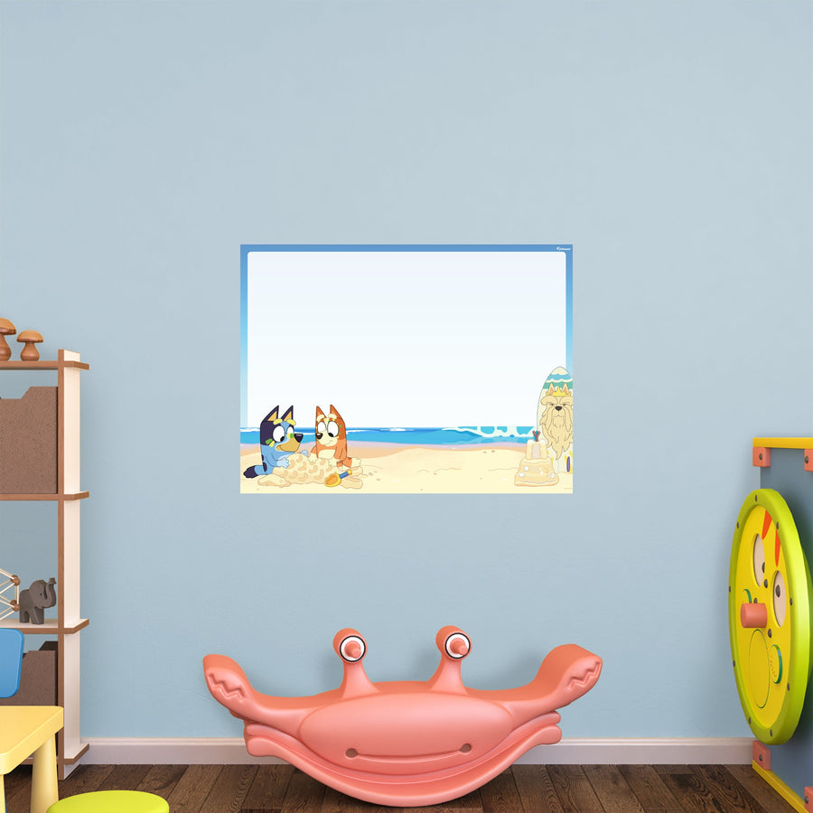 Bluey & Bingo - Bluey - Dry Erase - Official BBC - Reusable Vinyl Wall Decal