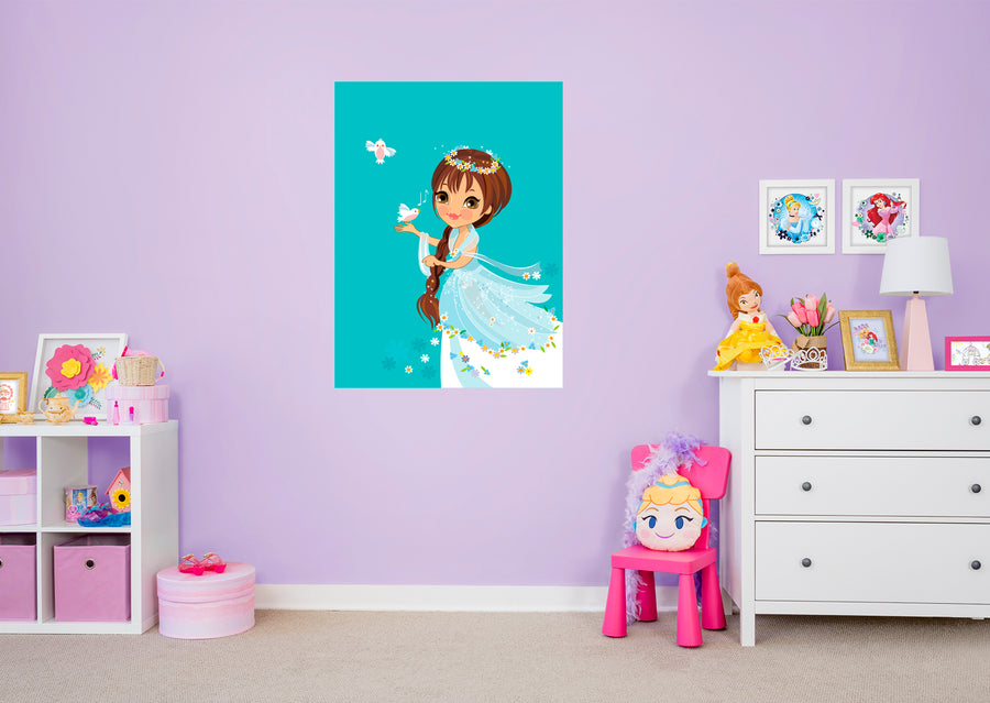 Nursery:  Birds Mural        -   Removable Wall   Adhesive Decal