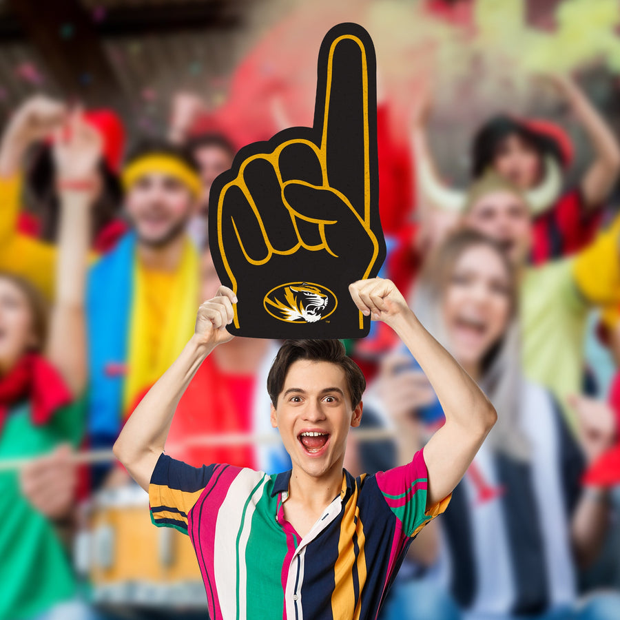 Foam Finger - Big Head - Official NCAA - Missouri Tigers - Foam Core Cutout