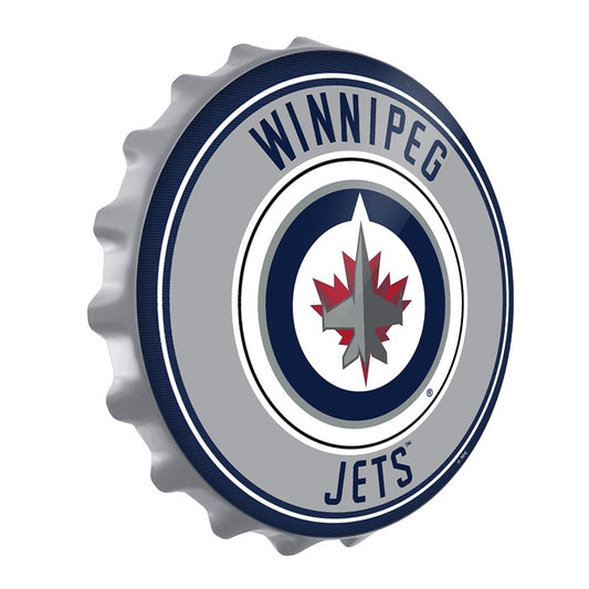 Winnipeg Jets: Bottle Cap Wall Sign - The Fan-Brand