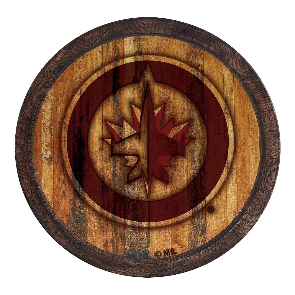 Winnipeg Jets: Branded "Faux" Barrel Top Sign - The Fan-Brand