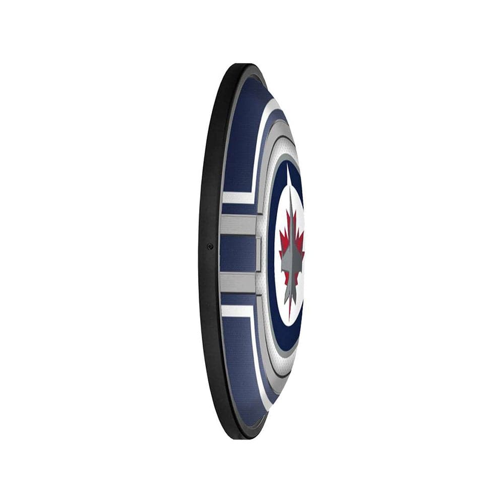 Winnipeg Jets: Oval Slimline Lighted Wall Sign - The Fan-Brand