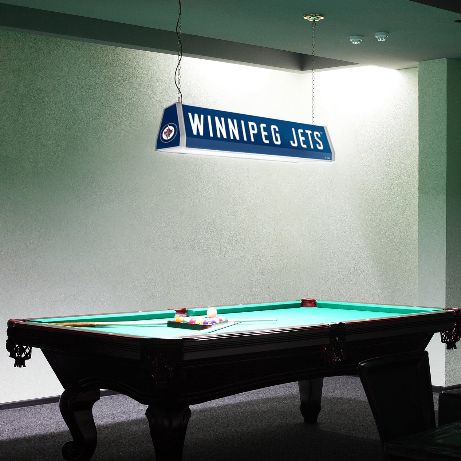 Winnipeg Jets: Standard Pool Table Light - The Fan-Brand