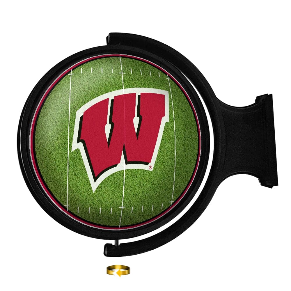 Wisconsin Badgers: On the 50 - Rotating Lighted Wall Sign - The Fan-Brand