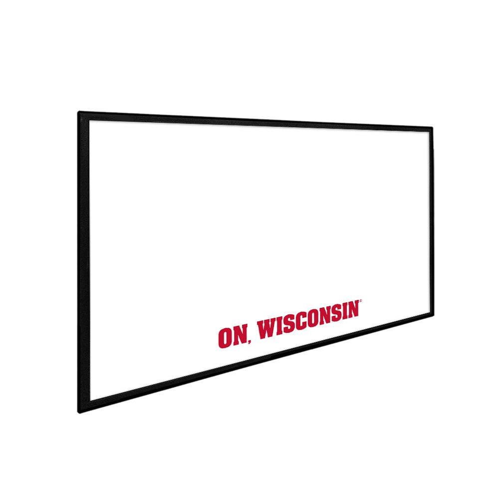 Wisconsin Badgers: On, Wisconsin - Framed Dry Erase Wall Sign - The Fan-Brand