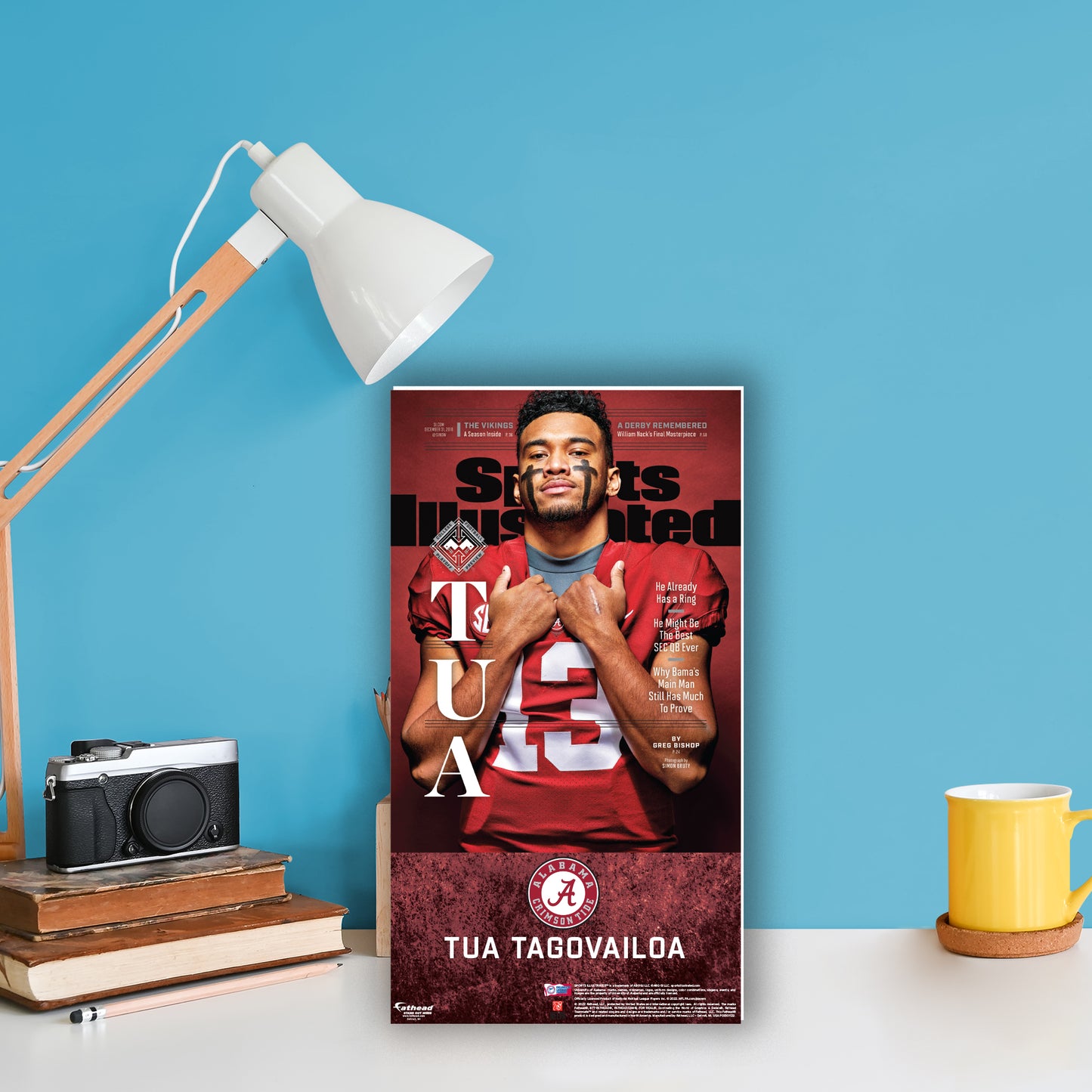 Alabama Crimson Tide: Tua Tagovailoa December 2018 Sports Illustrated Cover  Mini   Cardstock Cutout  - Officially Licensed NCAA    Stand Out