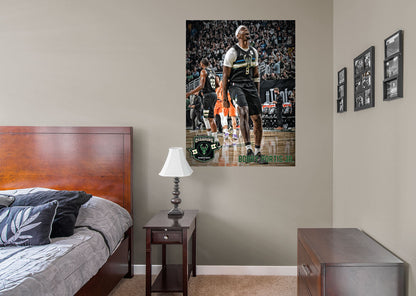 Milwaukee Bucks: Bobby Portis Jr. 2021 Finals Celebration Mural        - Officially Licensed NBA Removable Wall   Adhesive Decal