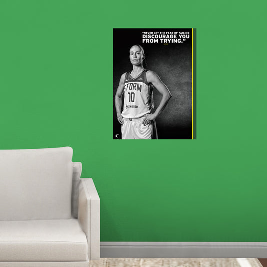 Seattle Storm: Sue Bird 2022 Inspirational Poster        - Officially Licensed WNBA Removable     Adhesive Decal