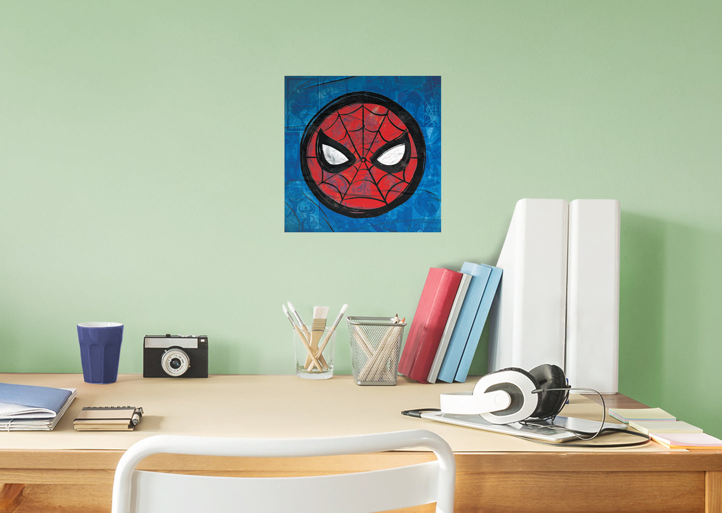 Spider-Man:  Comics Badge Mural        - Officially Licensed Marvel Removable     Adhesive Decal