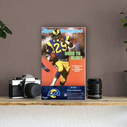 Los Angeles Rams: Eric Dickerson December 1984 Sports Illustrated Cover  Mini   Cardstock Cutout  - Officially Licensed NFL    Stand Out