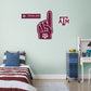 Texas A&M Aggies:    Foam Finger        - Officially Licensed NCAA Removable     Adhesive Decal