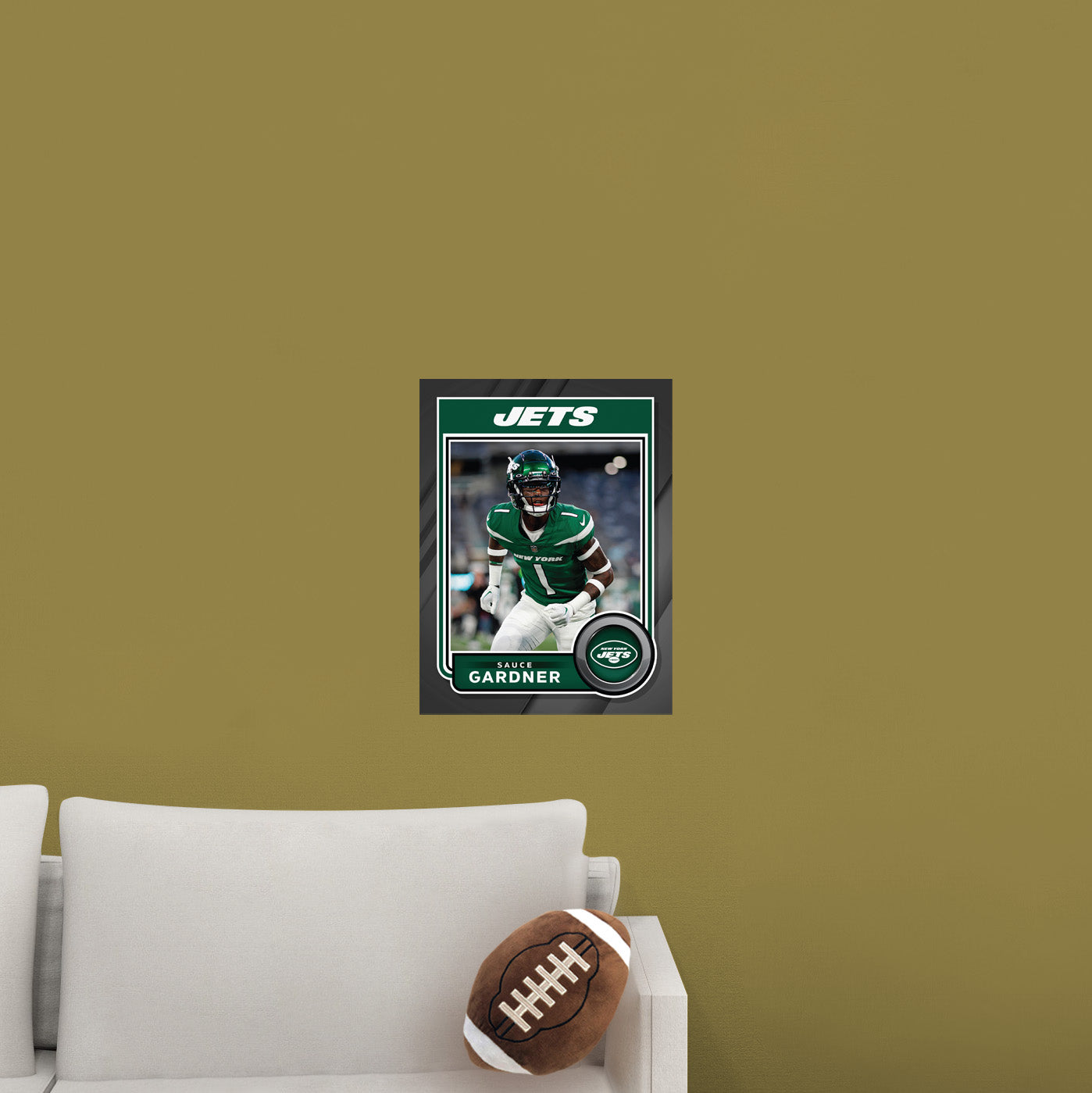 New York Jets: Sauce Gardner Poster - Officially Licensed NFL Removable Adhesive Decal