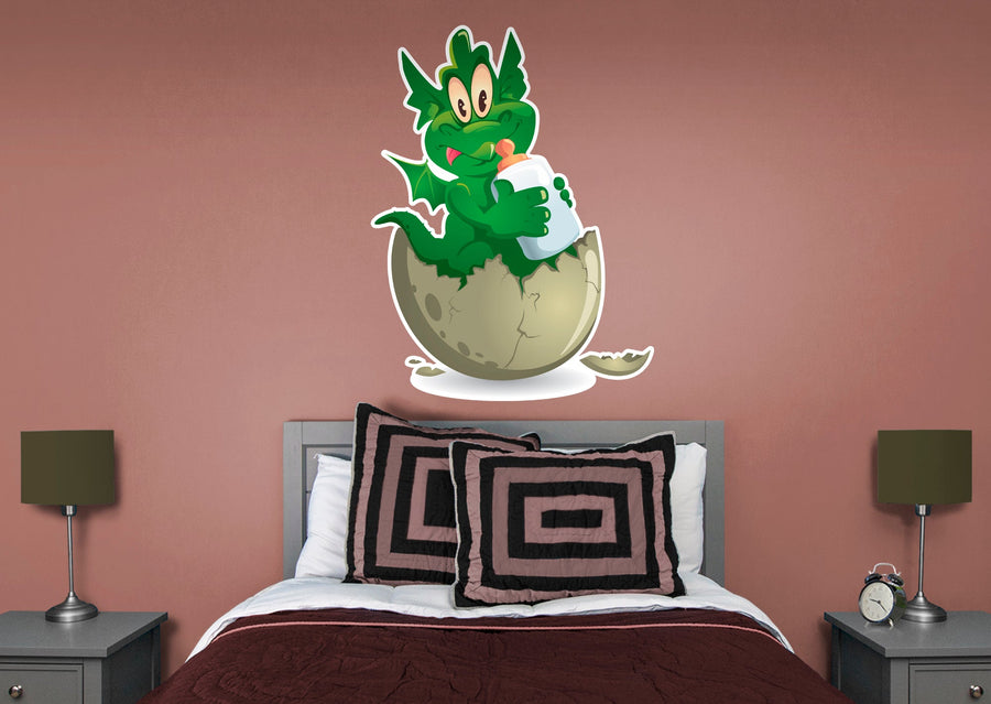 Dinosaurs:  Baby Dino Icon        -   Removable Wall   Adhesive Decal