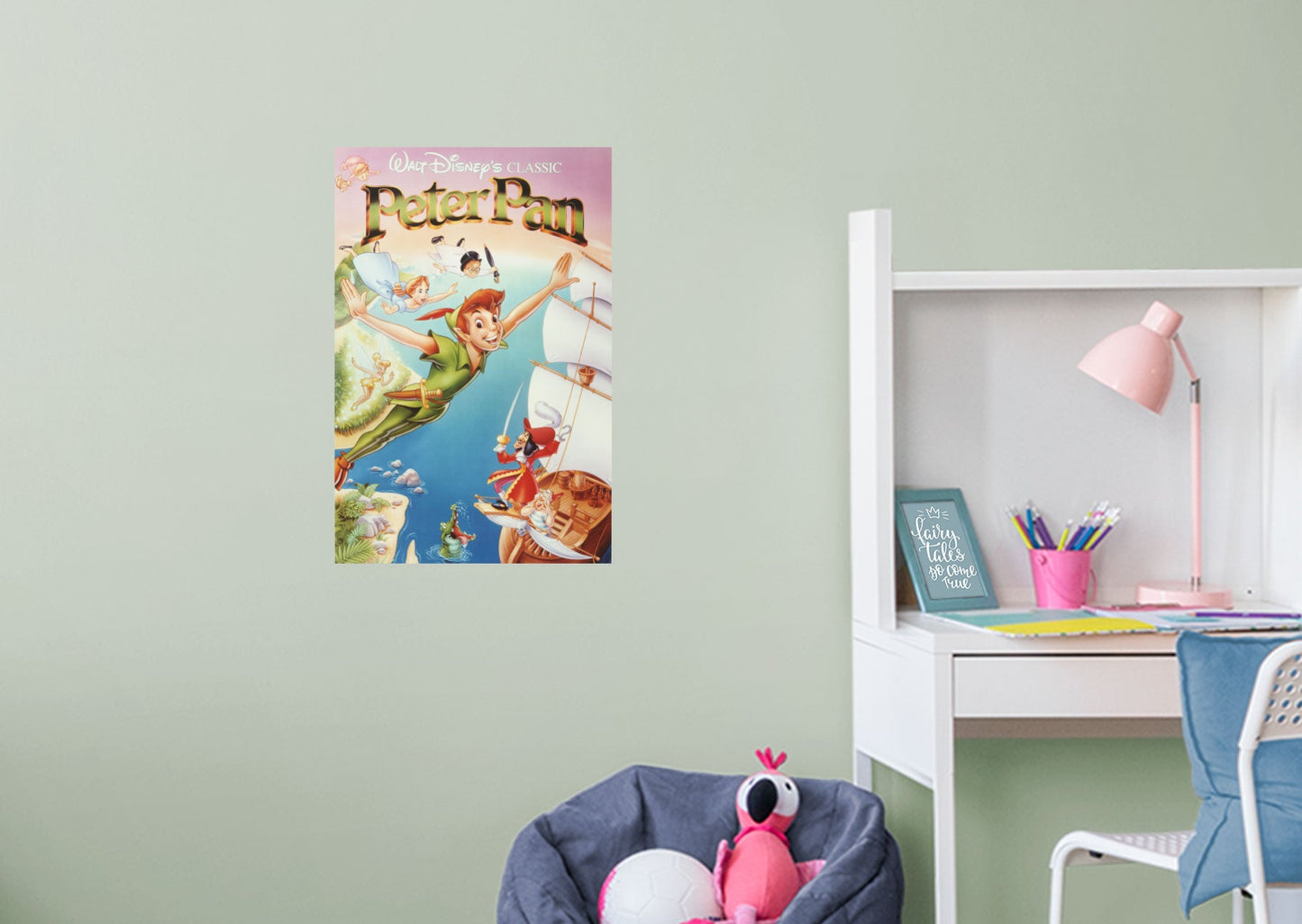 Peter Pan:  Movie Poster Mural        - Officially Licensed Disney Removable Wall   Adhesive Decal