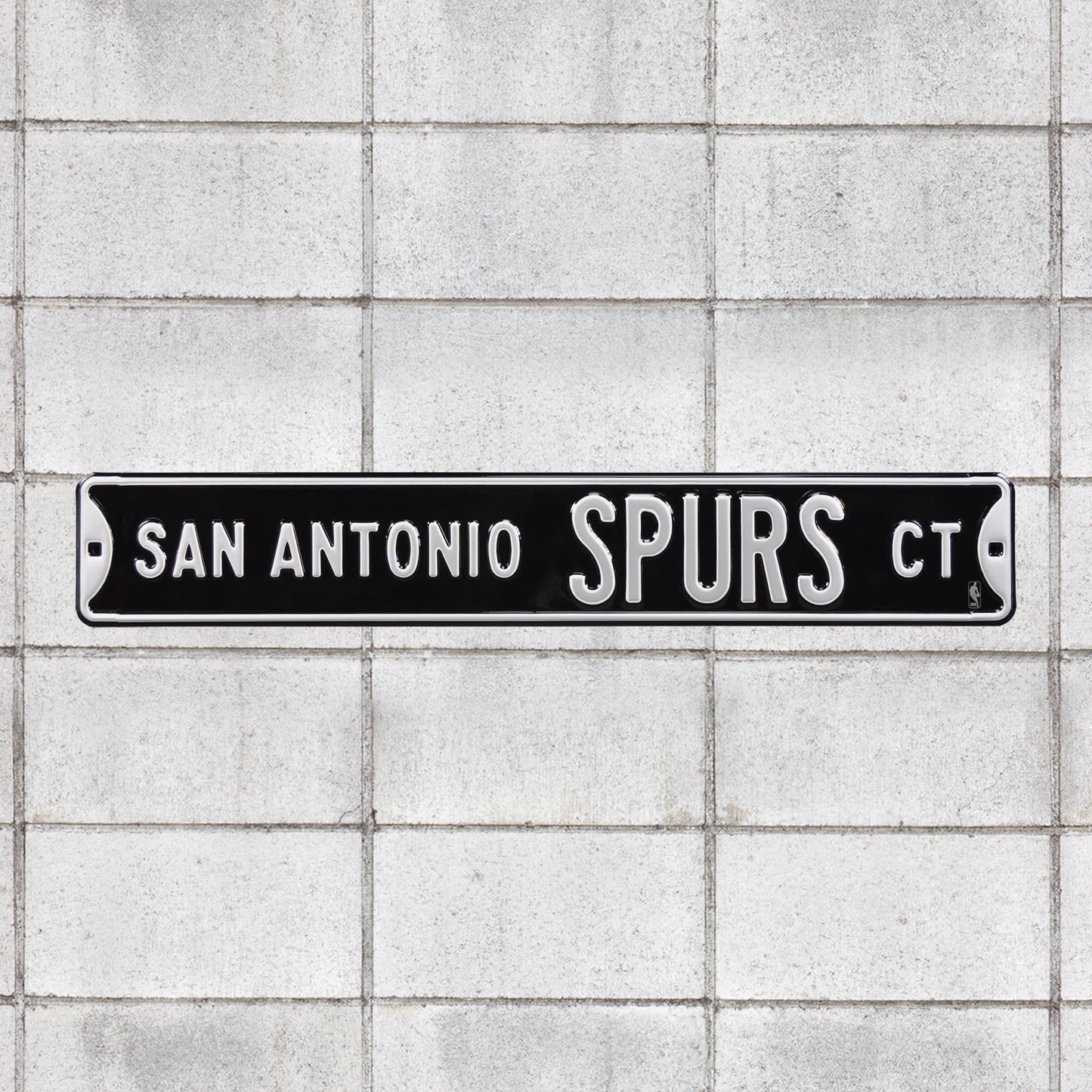 San Antonio Spurs: Court - Officially Licensed NBA Metal Street Sign