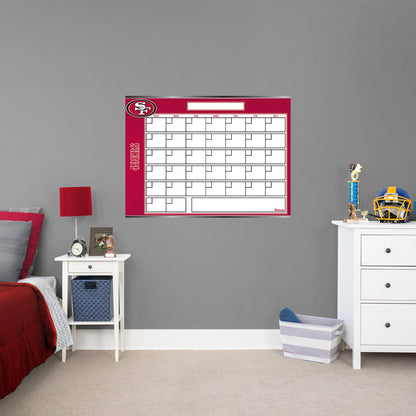 San Francisco 49ers: Dry Erase Calendar - Officially Licensed NFL Removable Adhesive Decal