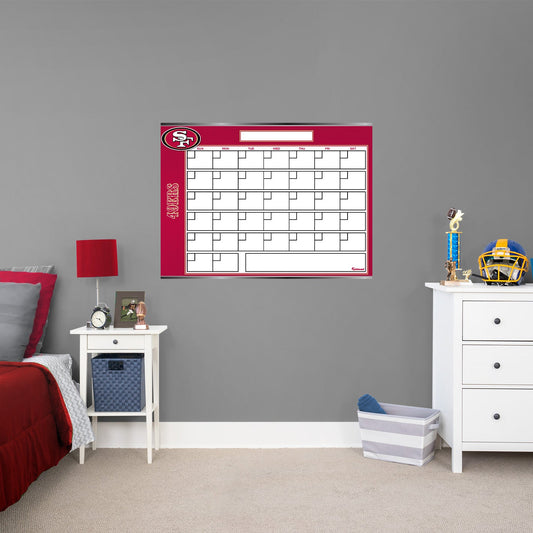 San Francisco 49ers: Dry Erase Calendar - Officially Licensed NFL Removable Adhesive Decal
