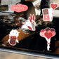 Valentine's Day: Love Arrows Window Clings - Removable Window Static Decal