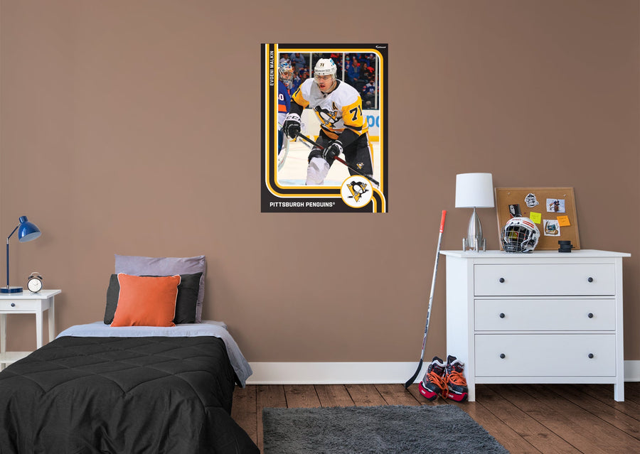 Evgeni Malkin - Peel & Stick Poster - Official NHL - Pittsburgh Penguins - Reusable Vinyl Wall Decal