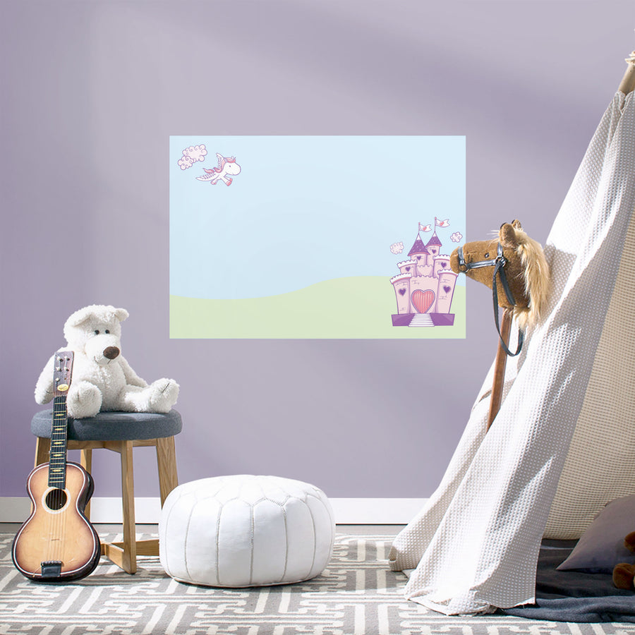 Whiteboard: Castle - Removable Dry Erase Vinyl Decal