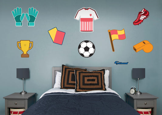 Sports Soccer Collection  -  Removable Wall Decal