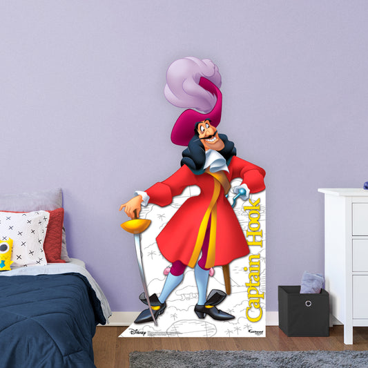 Peter Pan: Captain Hook Life-Size   Foam Core Cutout  - Officially Licensed Disney    Stand Out