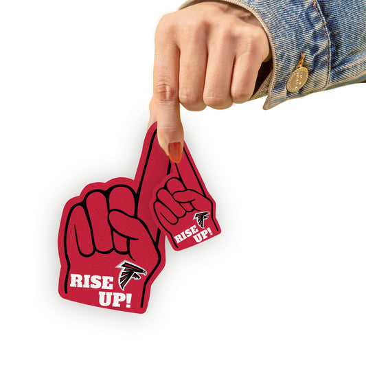 Atlanta Falcons:  2021 Foam Finger MINIS        - Officially Licensed NFL Removable     Adhesive Decal