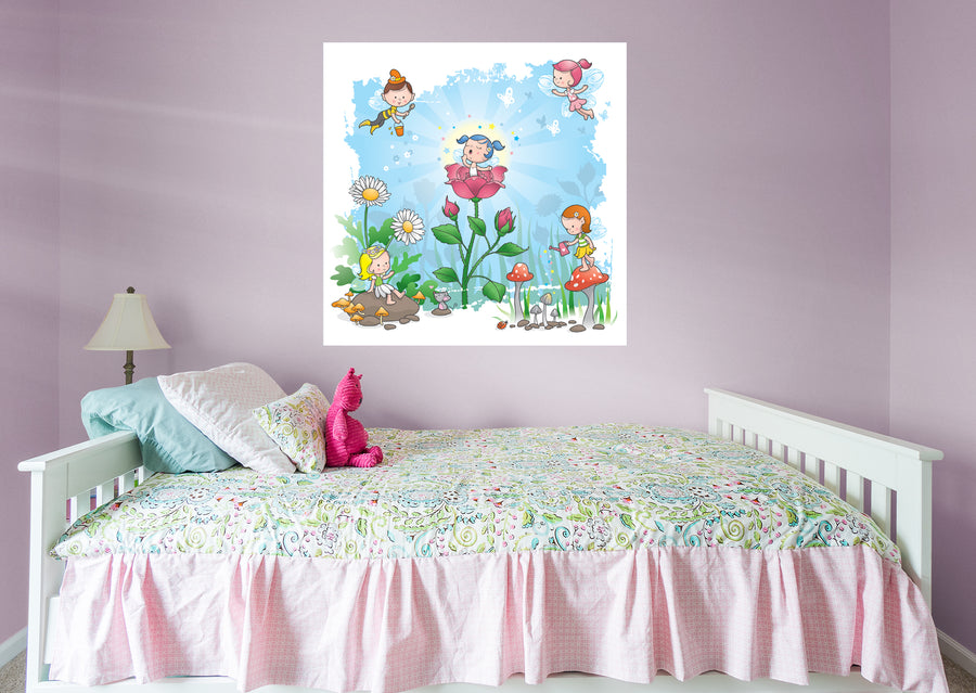 Nursery:  Morning Mural        -   Removable Wall   Adhesive Decal
