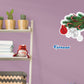 Christmas: Snowflakes and Candy Canes Icon - Removable Adhesive Decal