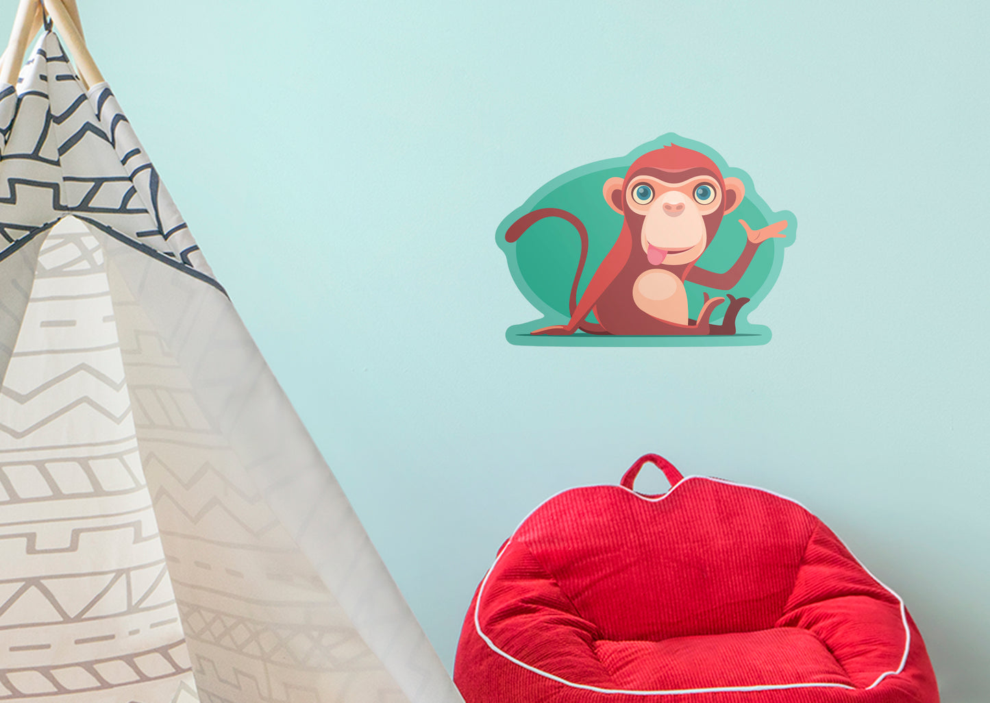 Jungle:  Monkey        -   Removable     Adhesive Decal