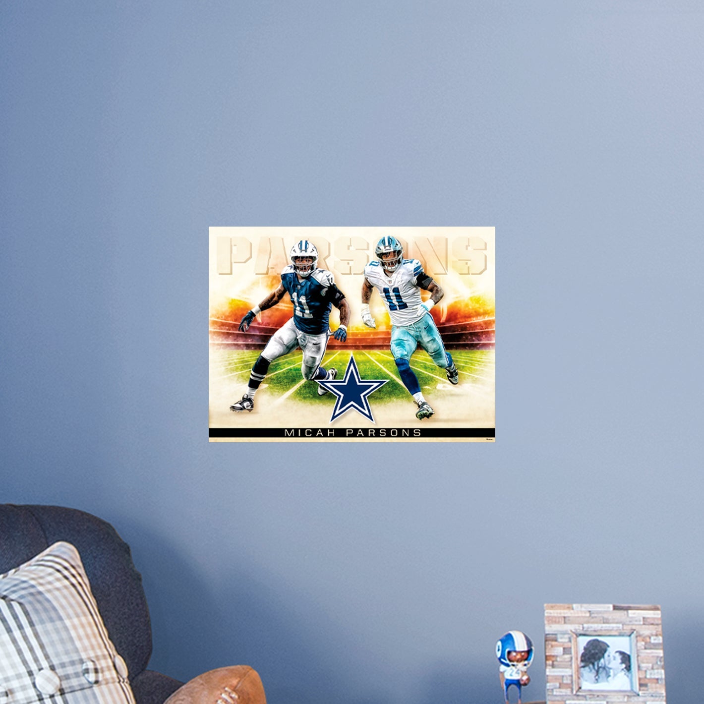 Dallas Cowboys: Micah Parsons Icon Poster - Officially Licensed NFL Removable Adhesive Decal