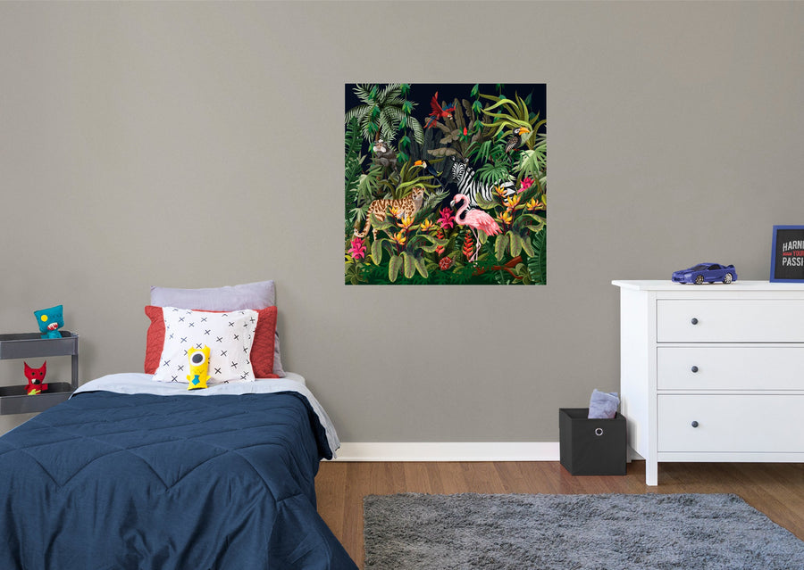Jungle:  Jungle Beauty Mural        -   Removable Wall   Adhesive Decal