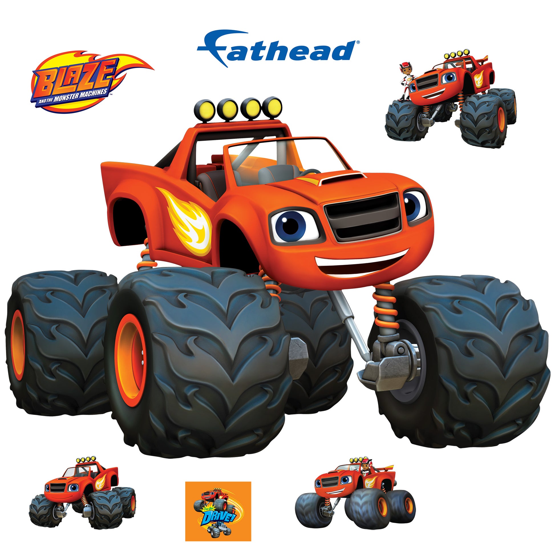 Blaze and the Monster Machines: Blaze RealBig - Officially Licensed Ni –  Fathead