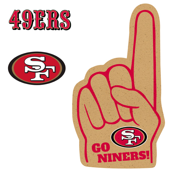 San Francisco 49ers: 2021 Foam Finger - Officially Licensed NFL Remova –  Fathead