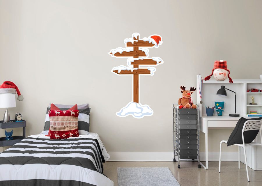Christmas: Sign Icon - Removable Adhesive Decal