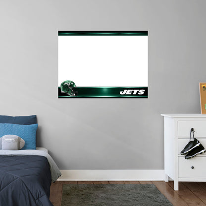 New York Jets:  2022 Helmet Dry Erase Whiteboard        - Officially Licensed NFL Removable     Adhesive Decal